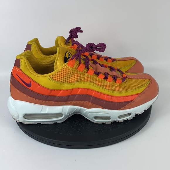 Nike Air Max 95 ‘Nike By You’ Yellow/Orange/White CW2188-991 Men’s Size 10.5 - Picture 4 of 12